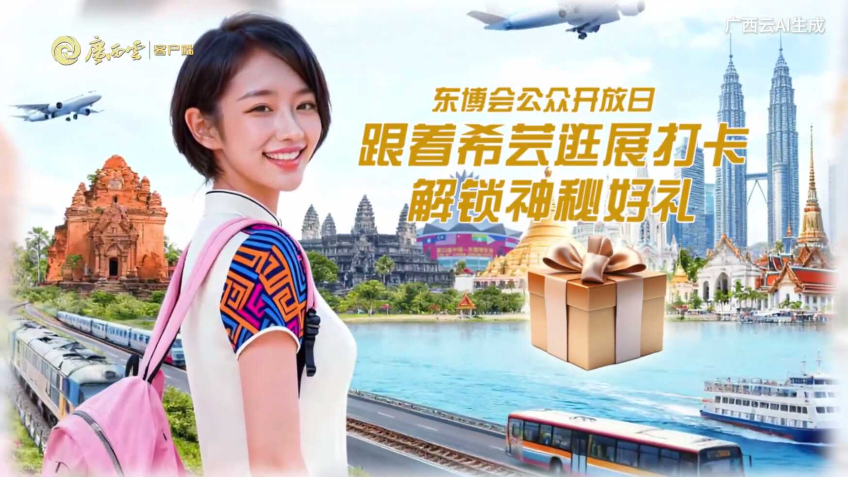 数字AI主播希芸带你逛东博会